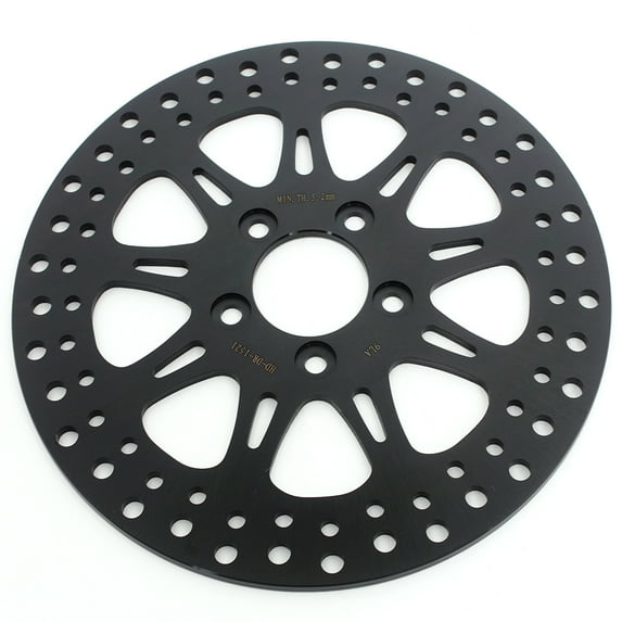 Black 11.8" Rear Brake Rotor Disc for Harley Road King Street Electra Glide 2008-up