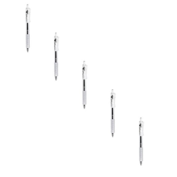 Black 12 Pack Click Gel Pens 0.5mm Fine Point Writing Pens Smooth Quick Dry Ink Retractable Pens for Office