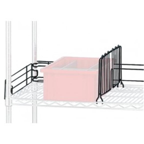Black 12 in. Wire Shelving Side Ledge