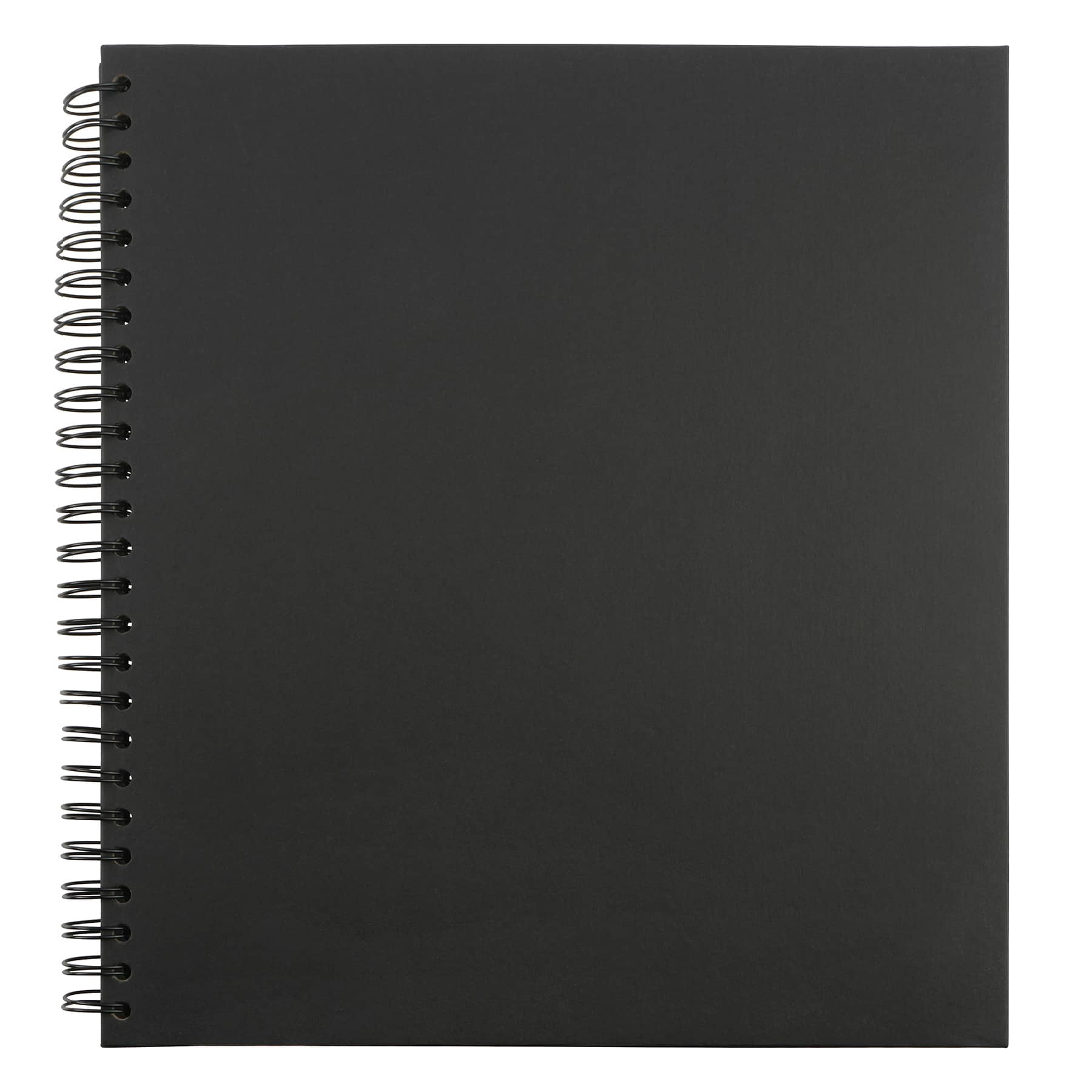 Recollections Black 12" x 12" Spiral Bound Scrapbook Album - Acid-Free Chipboard Albums with Pocket & Photo Pages for DIY Scrapbooking & Memory Keeping, 6 Pack