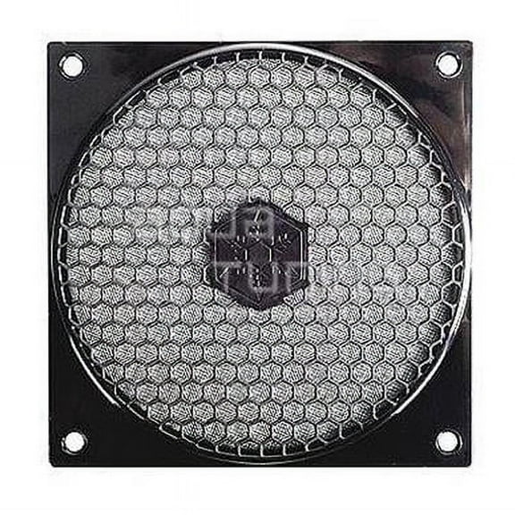 Black 120 mm Case Fan Grill & Filter Kit