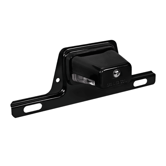 Black 12V DC Bracket-Mount DOT LED License Plate Light for Trailer UTV ATV Truck