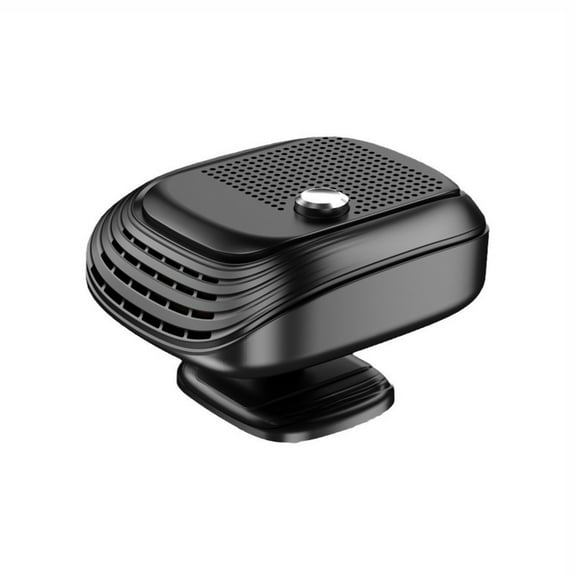 Black 12V Vehicle Heater Car Windshield Defroster Fast Heating Defogger With High-Temperature Resistant Material 360°Rotation For Trucks Pickups Winter Commuting 6.3X 5.1X 4.3In 2.65Lb