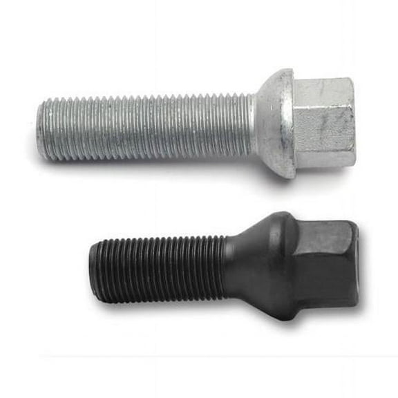 Black 14 x 1.5 Length 35 mm Type Tapered Head 17 mm Black Wheel Bolts