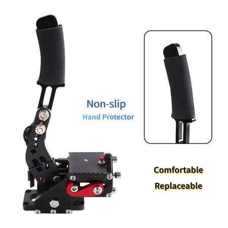 Black 14Bit PS4/PS5 USB3.0 SIM Handbrake for Racing Games Steering Wheel Stand G29