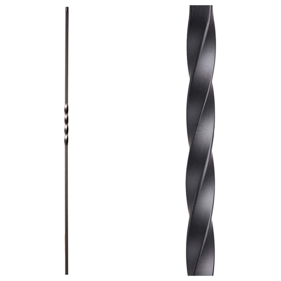 Black 16.1.1 Single Solid Iron Baluster for Staircase Remodel, Box of 5