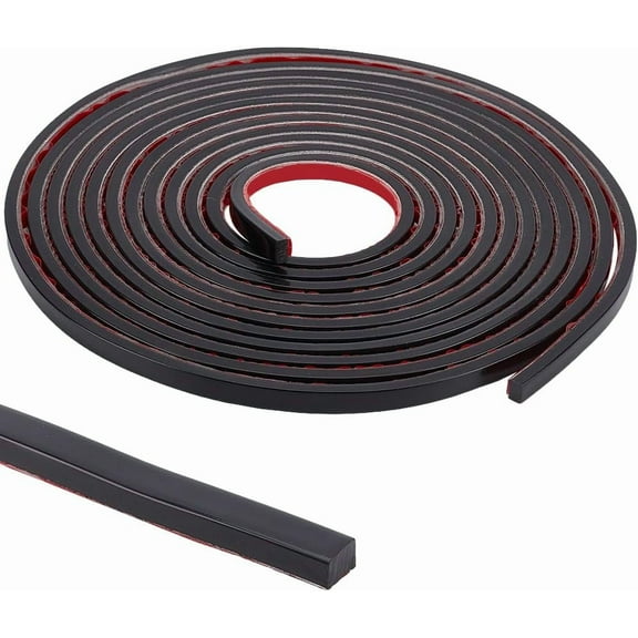 Black 16.4Ft ing Wall Trim Strips Tile Edge Peel and Stick Self Adhesive Liner Corner Decor Self Adhesive Bendable PVC Imitation Gesso for Lines Window Frame Home Ceilings Decoration