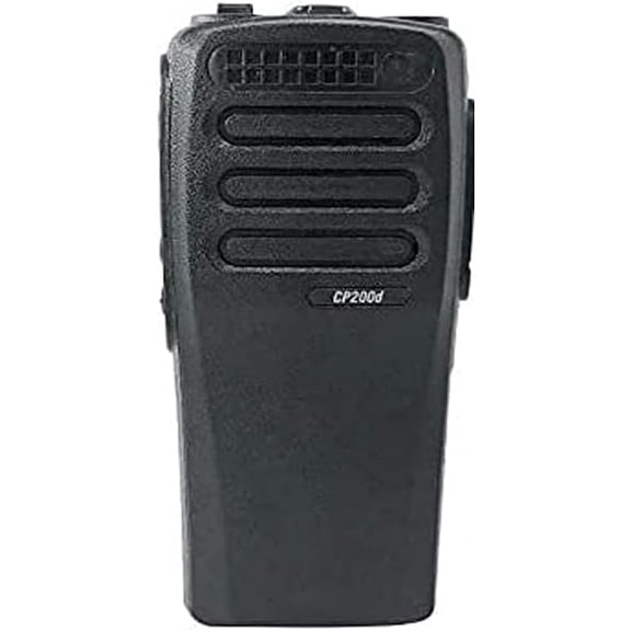 Black 16 Channel Replacement Housing Case Compatible with CP200D with Buttons Channel PTT Button
