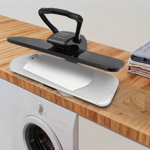 Black 1600W 36in Fabric Press Machine Clothes Steam Press Touchscreen Modern