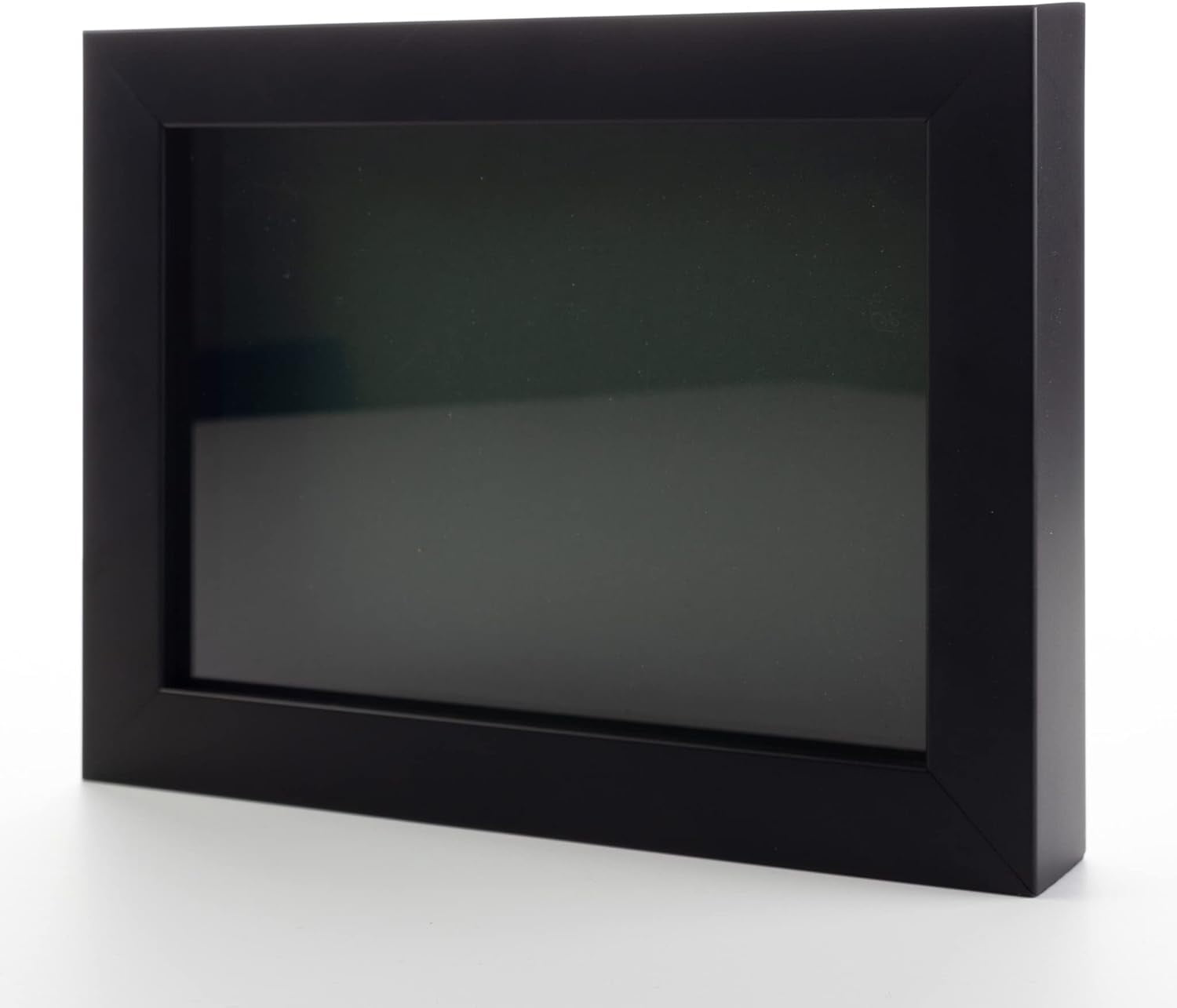 Black 16x20 Shadow Box Solid Wood Display Frame with Green AcidFree