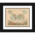 thumbnail image 1 of Black 18x15 Black Ornate Wood Framed with Double Matting Museum Art Print Titled - Mountain Heights World - Black 1867, 1 of 4
