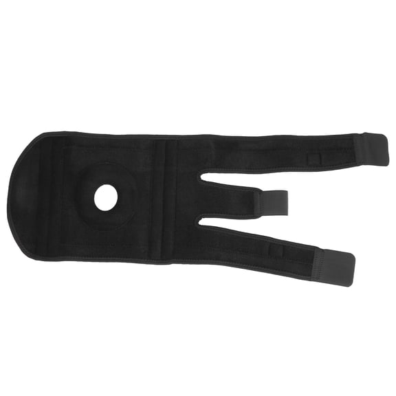Black 19.5cm/7.7in Breathable Climbing Knee Pad with 4 Spring Supports and EVA Cushion for Running 4 Spring Bars Riding Sports Fitness Protector