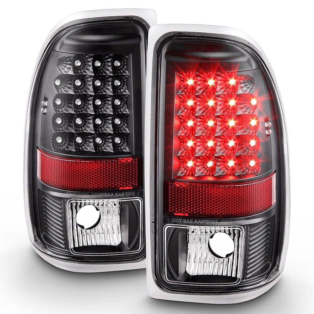 1997 2004 Dodge Dakota Smoke LED Tail Lights LT DAK97GLED KS