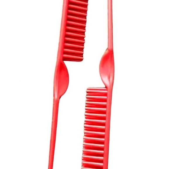 Black 1pc Row Styling Comb For Detangling And Defining Curls Black 1 Piece