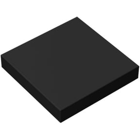 Black 22 Tile 500 Parts and Pieces Flat MOC Bricks, Bulk Building Blocks for Smooth Surface Wall Floor, Toy Accessories Compatible with Major Brands