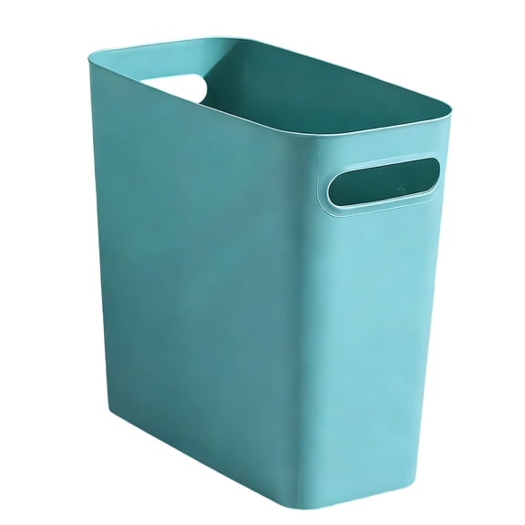 Black 2.4 Gallon Slim Can, Small Wastebasket, for Bathroom Kitchen Hotel Office Dorm Camper, Space Saving Design, Durable Easy to Clean, Fits Tight Corners Spaces