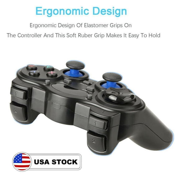 Black 2.4G Wireless Game Controller Receiver Supports Smart TV Android Mobile Phone Gamepad --