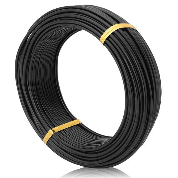 Black-2.5mm-Anodized Aluminum Bonsai Training Wire 250g/10gauge Large Roll,Many Size to Choose, Bendable Metal Wire for Crafts,Sculpting,Armature and Daily Use,Necessities for Family