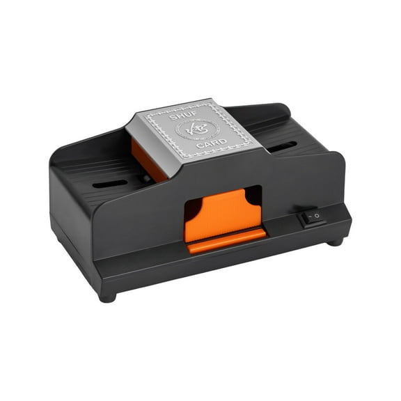 Black 2 Deck Automatic Card Shuffler Poker Cards Shuffling Machine Casino Gift