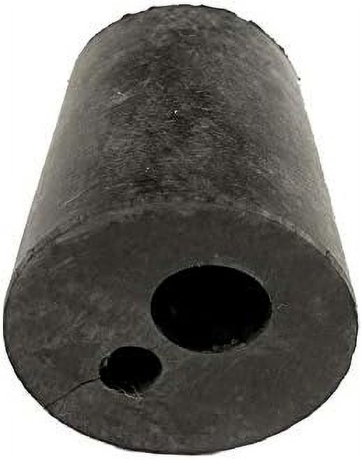 Black 2 Hole Rubber Cord Stopper Seals Pool Light Conduit
