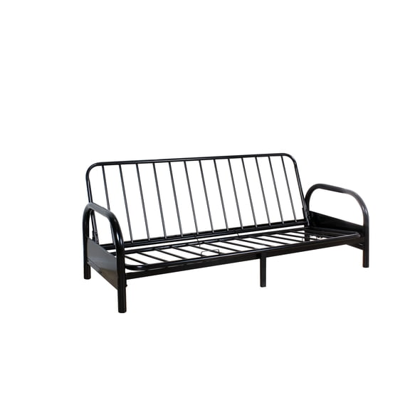 Black 2-Seat Metal Adjustable Sofa Frame / KD Design for Simple Assembly