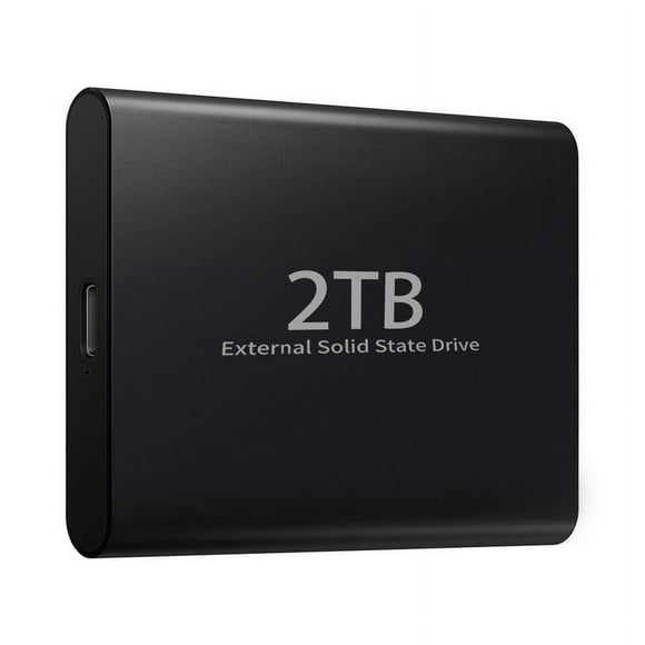 Black 2 T B Large Capacity External SSD USB 3.0 Hard Drive Typec-Computer/Laptop