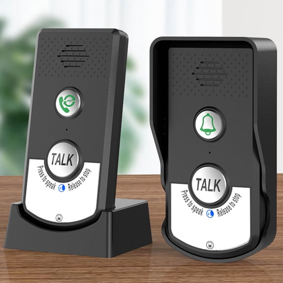 2 Way Voice Intercom Abs Wireless Intercomunicador Doorbell System Unit (Black)