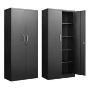 Black 2 door Storage Approgreent 2-Door Metal Storage Cabinet