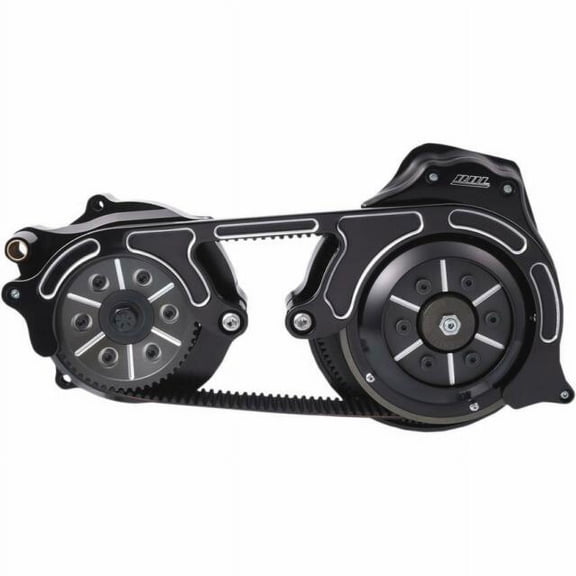 Black 2 in. Open Belt Drive Kit w/2-piece Motor Plate