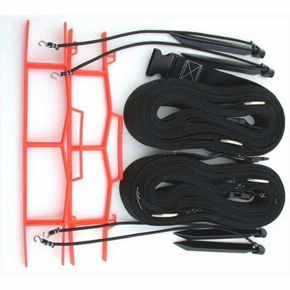 Black 2-inch Non-adjustable Web Courtlines