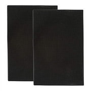 Highball & Chaser 18 x 12 in Black 2 pack bar mat for counter tops