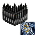 thumbnail image 1 of Black 20 PCS M12X1.50 Lug Nuts Spiked Extended Tuner Aluminum Wheels Rims Cap Mi2KA, 1 of 5
