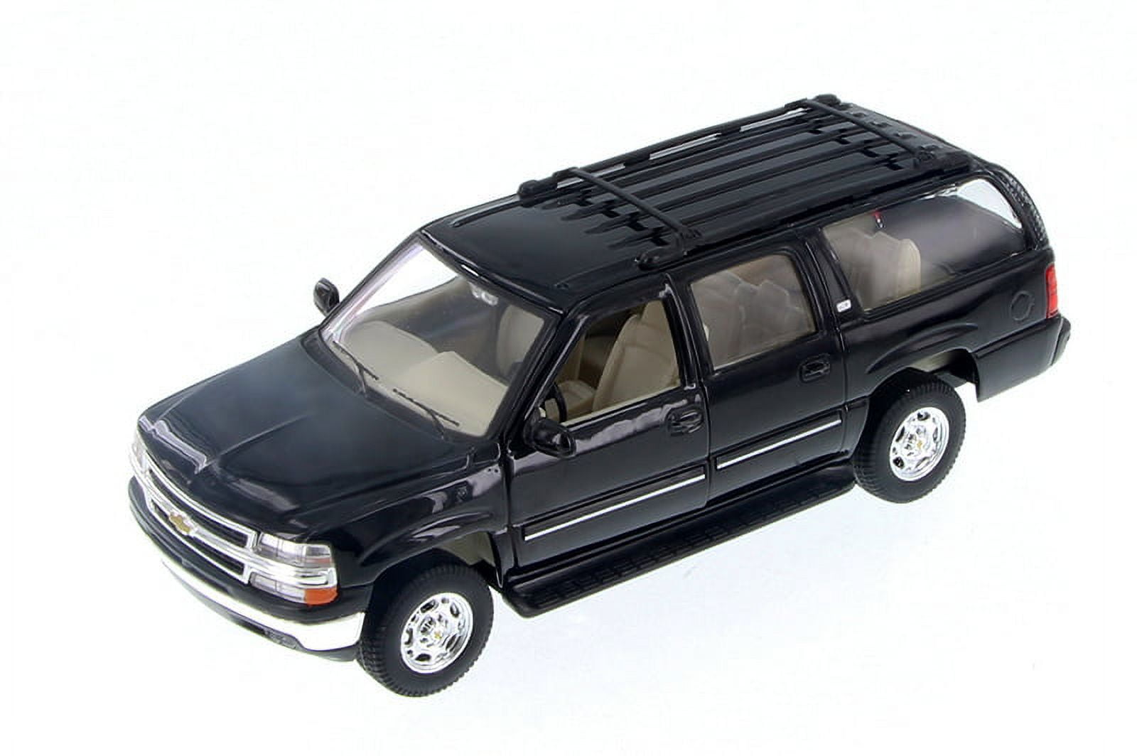 Black 2001 Chevrolet Suburban 1/27 Scale Diecast Model with