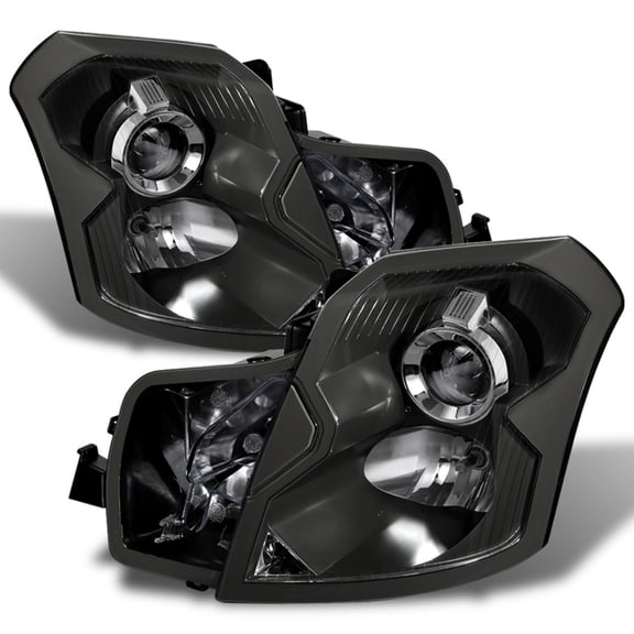 Black 2003-2007 Cadillac CTS Projector Headlights Replacement 03-07 Left+Right