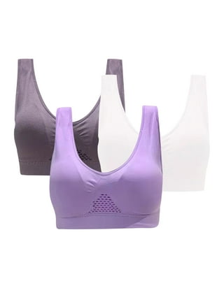 Sports Bra for Women Strappy Sports Bra Mesh Open Back Sports Bra for  Workout Yoga Gym White L 