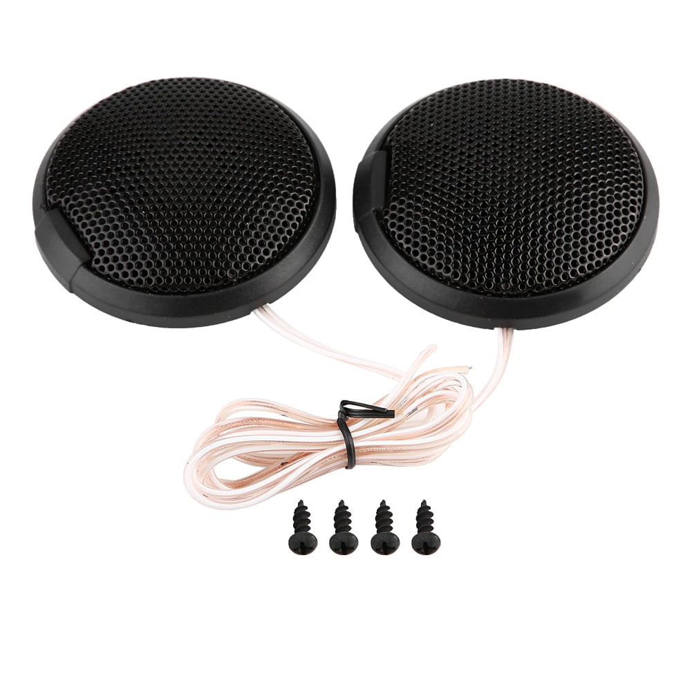 Black 20W Mini Car Speaker Audio Round Stickable Loudspeaker Automobile
