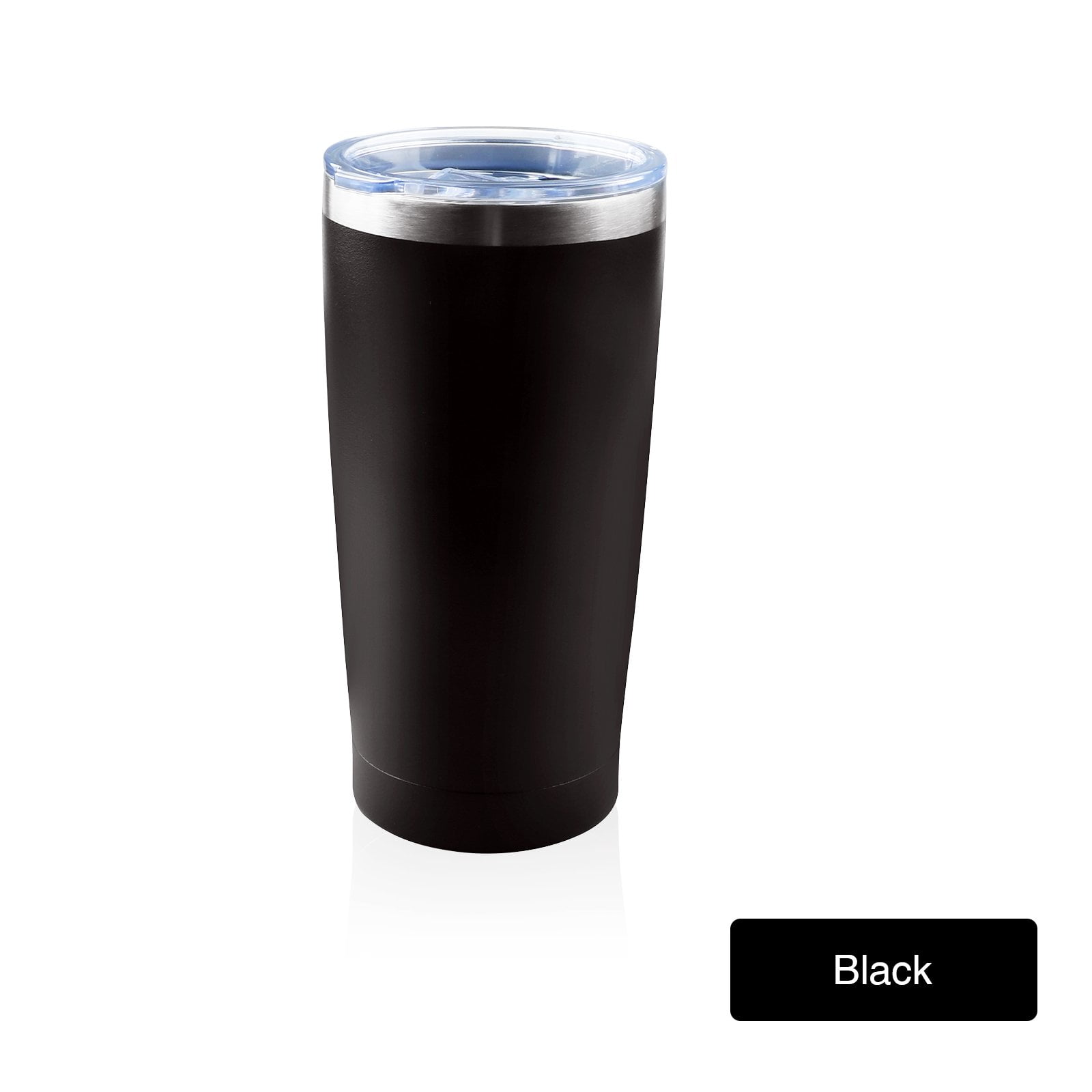 Black - 20oz Stainless Steel Tumbler Slider Lid Vacuum Insulated Travel ...