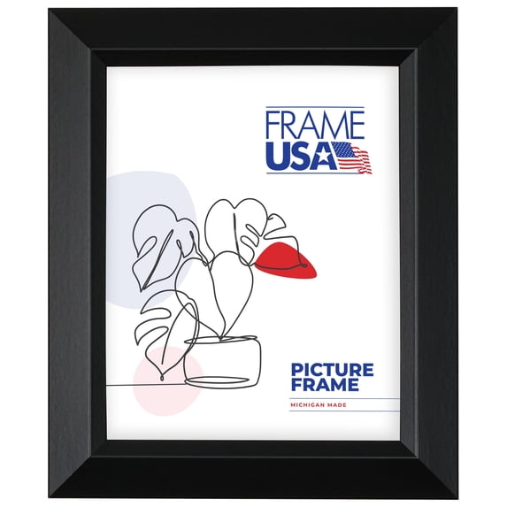 22x34 Picture Frame, Black Black Series Style 17048, 1.5 Inch MDF with Plexiglass, Wall Display