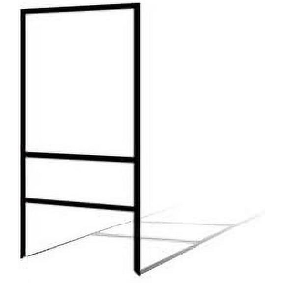 Black 24"h x 18"w Metal Real Estate Frame with Room for One Rider$$Other