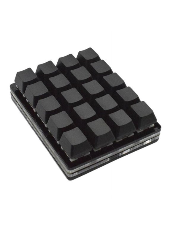 Black 24-key Keypad Mechanical Keyboards Custom Shortcut Keys Programmables J1E6