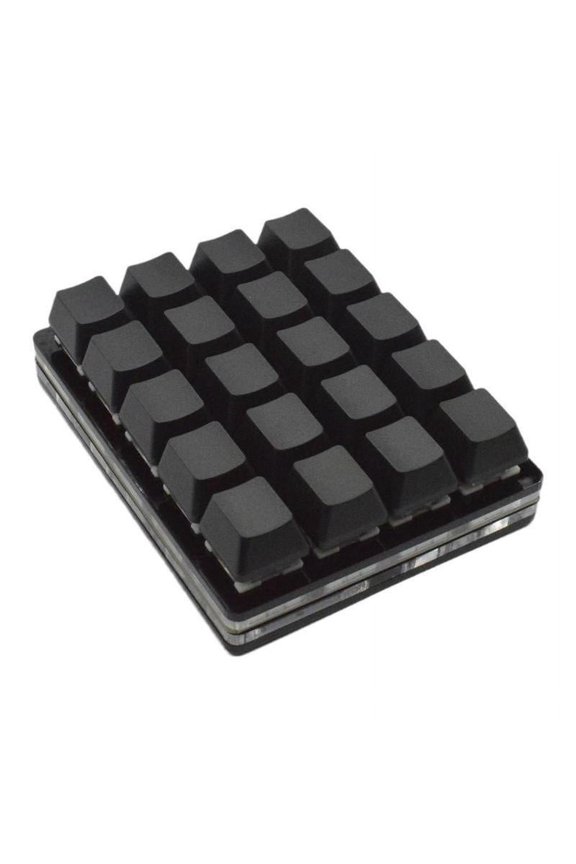 Black 24-key Keypad Mechanical Keyboards Custom Shortcut Keys Programmables J1E6