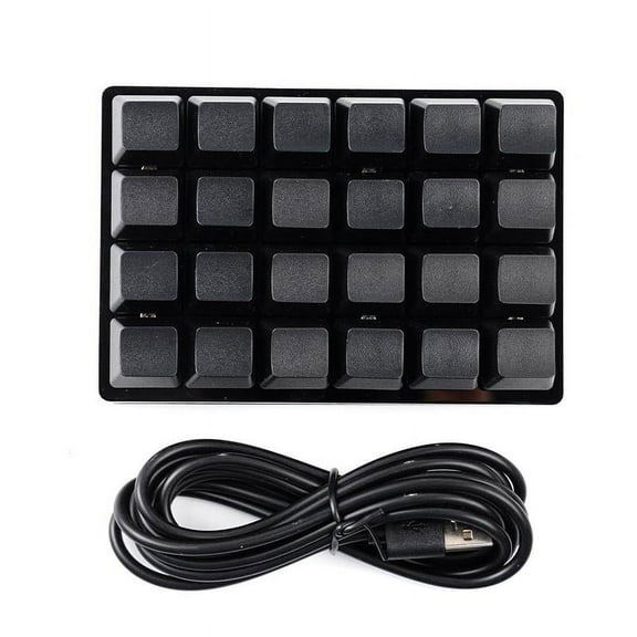 Black 24-key Keypad Mechanical Keyboards Custom Shortcut Programmables Keys Y4R9 E9R9