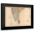 thumbnail image 1 of Black 24x18 Black Modern Framed Museum Art Print Titled - India Sri Lanka - Black 1867, 1 of 5