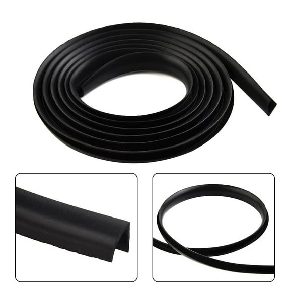 Black 2M Car Door Casement Trim Edge Moulding Rubber Noise Weatherstrip Seal Strip