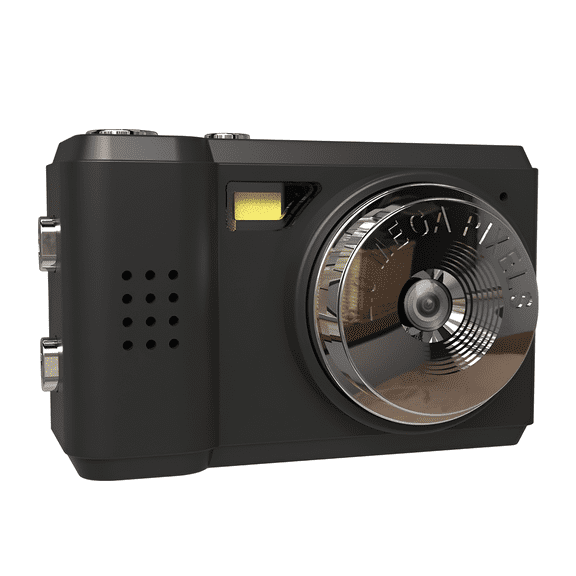 Black 2MP Digital Camera, Loop Recording, Flash, Filters, for Daily & Night Shots