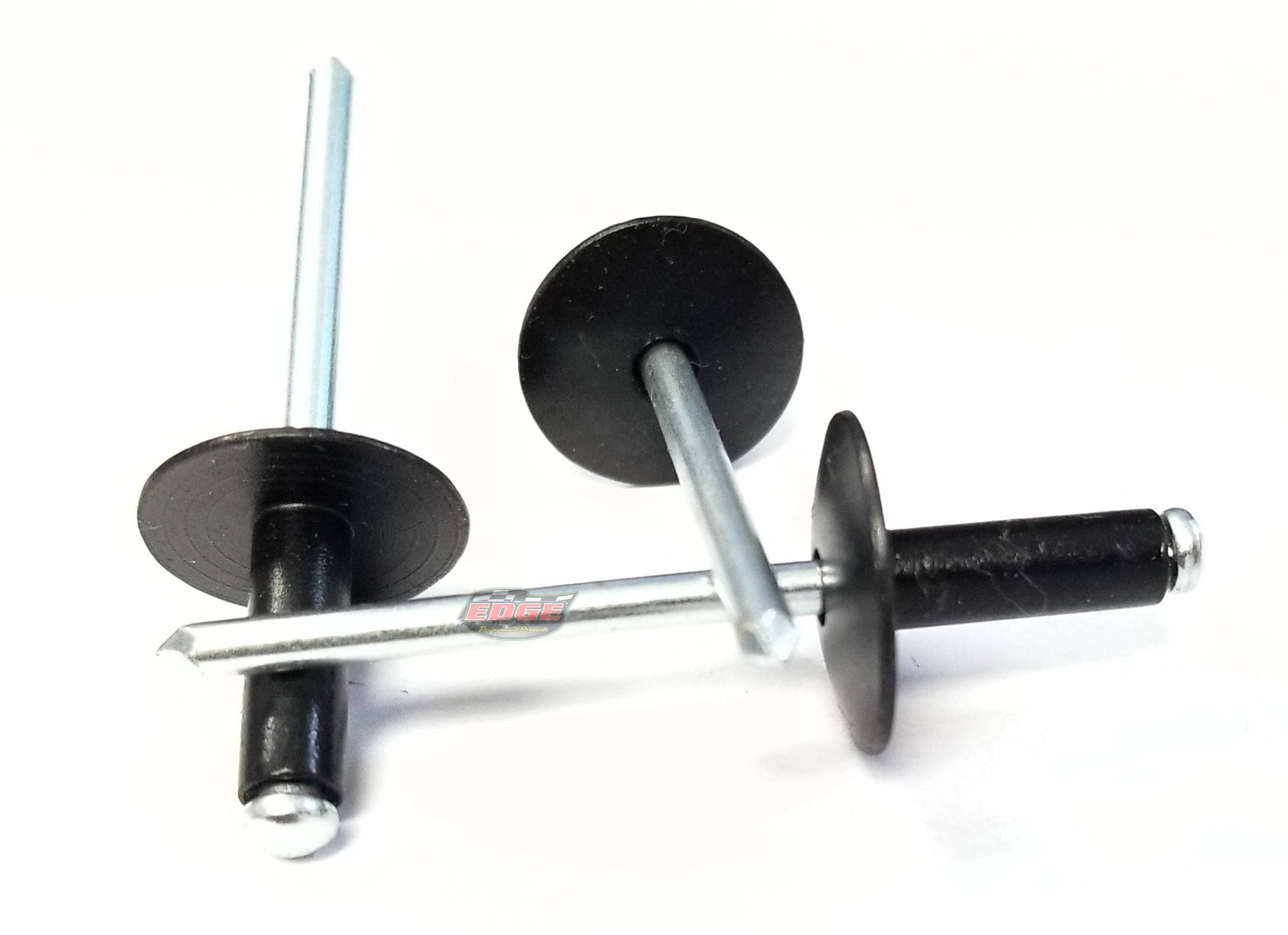Black 3/16" Blind Pop Rivets Aluminum Small Head with Steel Mandrel Fasteners .250 - .375 Grip Range