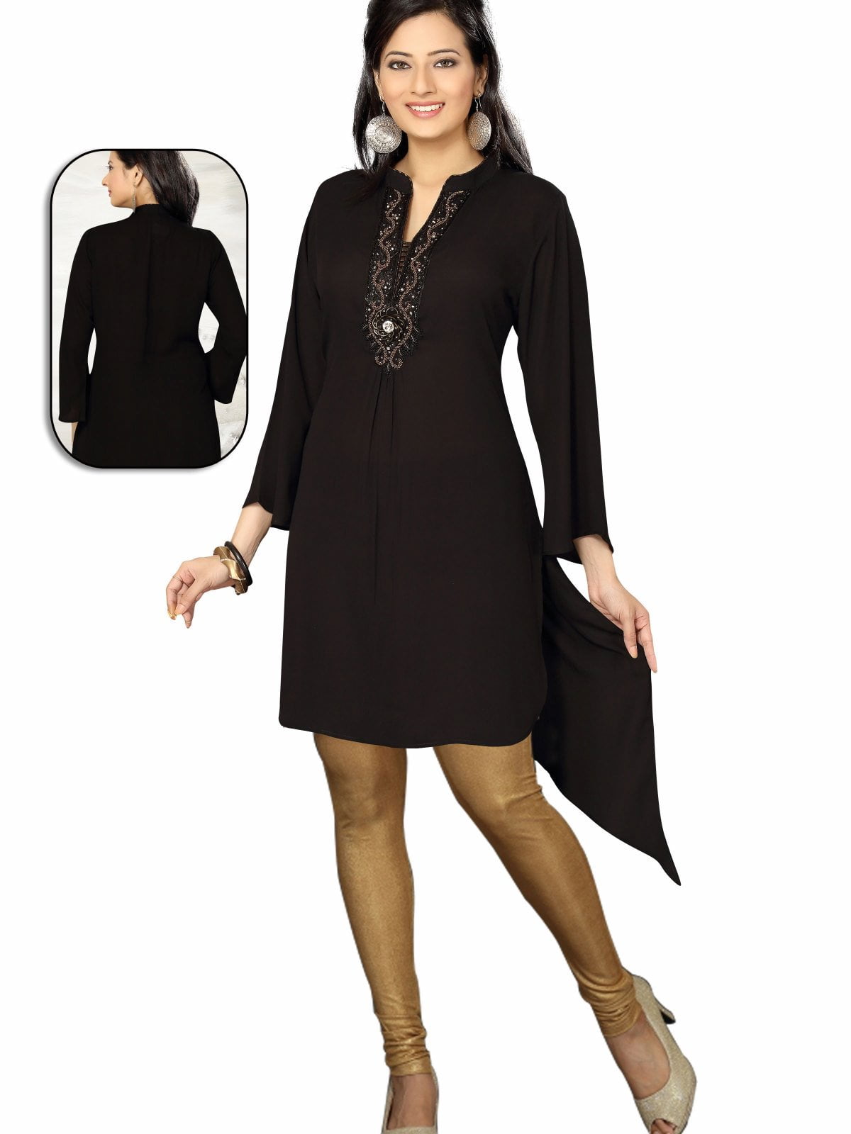 black print short kurti outfit one| Alibaba.com-tmf.edu.vn