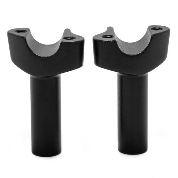 Black 3.5" Straight Handlebar Risers For Harley Sportster Dyna FXDB Softail FXST Street bob