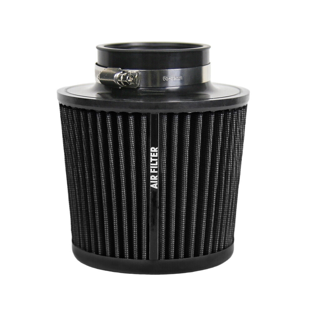 Black 3" 76mm High Flow Inlet Dry Air Filter Cold Air Intake Cone ...