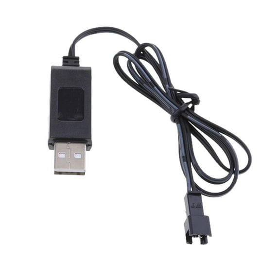 Black 3.7V USB Battery Charger Cable Cords for Remote Control Car
